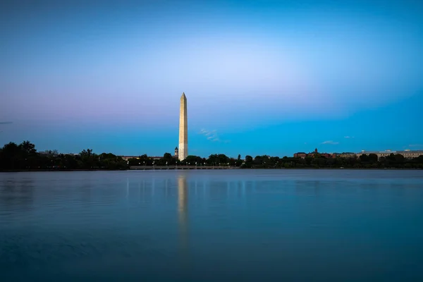 Monumento Washington Entardecer Washington Eua — Fotografia de Stock