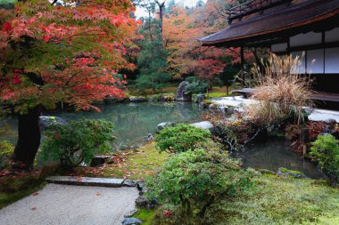 Ginkakuji Tapınağı, Kyoto Japonya Japon bahçesi