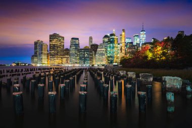 Manhattan Skyline, Brooklyn Bridge Park, NYC, ABD