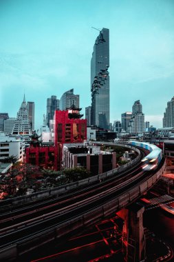 Bangkok business district clipart