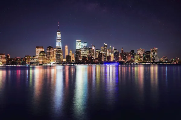 Distrito financiero de Manhattan en la ciudad de Nueva York — Foto de Stock