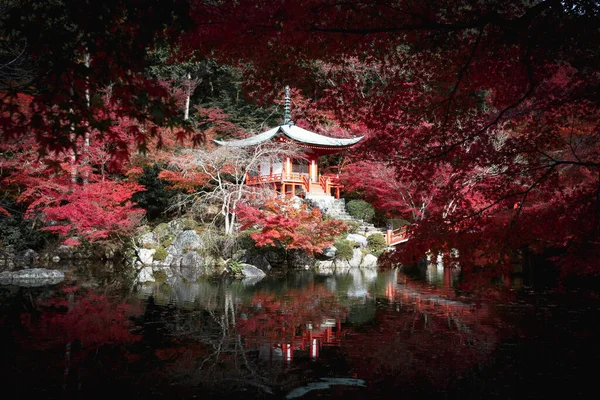 Daigoji Tapınağı Ndaki Sonbahar Parkı Kyoto Japonya — Stok fotoğraf