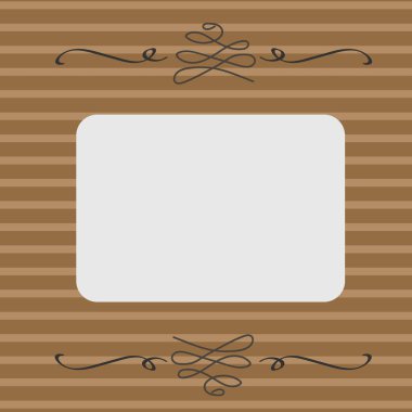 Eski kartı. Vintage tarzı. Yatay çizgi çizimi bir grunge arka plan sarı renk. Sarı arka plan ve vintage çizgi üzerinde beyaz çerçeve