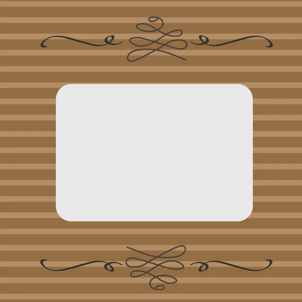 Alte Karte. Vintage-Stil. horizontale Linienillustration eines Grunge-Hintergrundes von gelber Farbe. weißer Rahmen auf gelbem Hintergrund und Vintage-Linie — Stockfoto