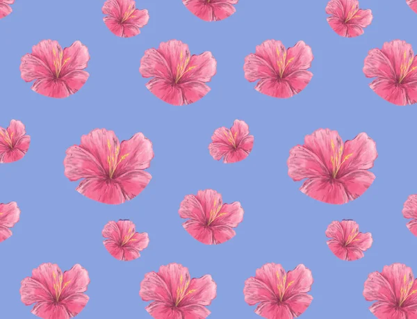 Aquarell Rosa Blumen Muster Blüht Hintergrund Hochzeitskarte Feier Einladungskarte Design — Stockfoto