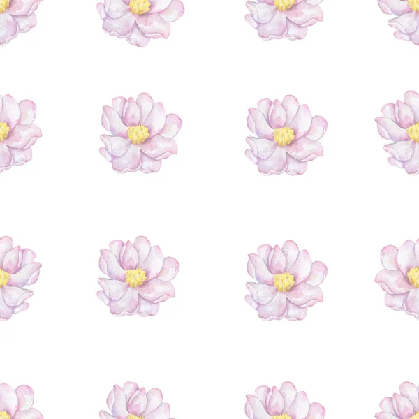 Modern Pink Purple Floral Pattern Features Repeating Flower Background Design — стоковое фото