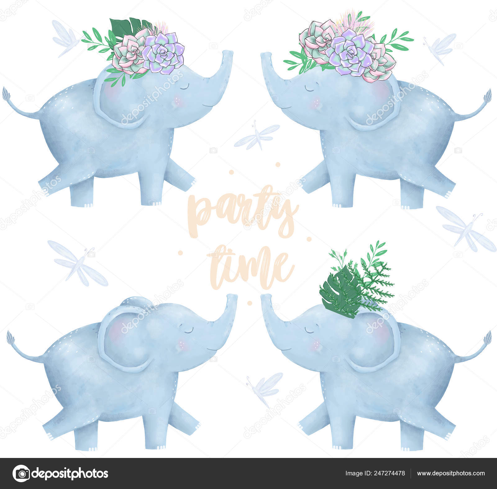 Watercolor Elephant Flowers Design Ready Card Clip Art Digital Animal Stock Photo by ©arthouze 247274478 Watercolor Elephant Flowers Design Ready Card Clip Art Digital Animal Stock Photo by ©arthouze 247274478