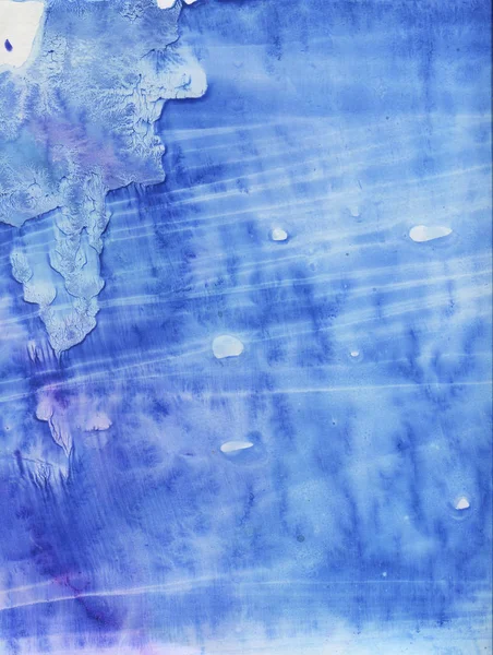Abstrait fond bleu aquarelle. brosse dessinée à la main. papier texture peinture — Photo
