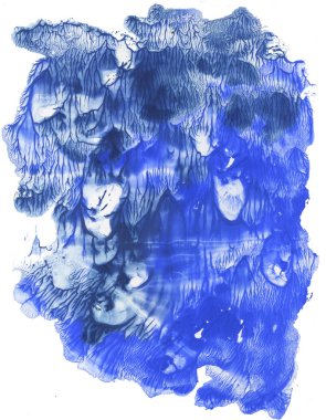 sıçrama suluboya mavi arka plan. çizilen fırça ver. boyama doku kağıt. Grunge etkisi