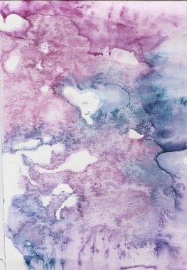 Pembe suluboya kağıdı arka plan. Elle çizilmiş resim zemin. Soyut doku. Yaşam mercan rengi. Trend renkler. Işık bulutlar, buz
