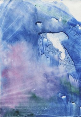 mavi ve pembe suluboya arka plan. çizilen fırça ver. boyama doku kağıt. Gradyan