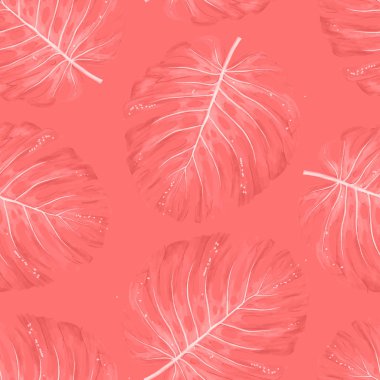 Tropikal Botanik bitkiler, arka plan yaprak dikey Hindistan cevizi ve muz kart orman renk tasarlamak yaprak yaşam çerçeve