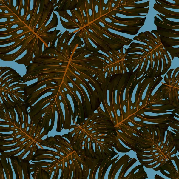 Akvarell exotisk ram med tropiska blad mönster, blommor och Toucan för bröllop, bjuda, födelsedags kort. Isolerade illustrarion sommar färger, design vertikal ram levande korall färg bakgrund — Stockfoto