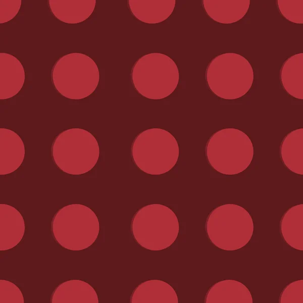 Polka vermelho Dots Padrão, fundo vermelho cor do vintage cor tendência — Fotografia de Stock