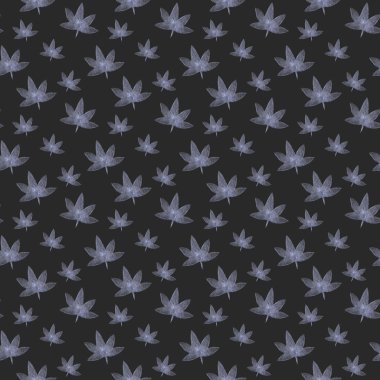 Kenevir ile suluboya deseni. Esrar yaprakları ile Botanik el çizilmiş mürekkep illüstrasyon beyaz arka plan üzerinde izole. Mj yaprakları