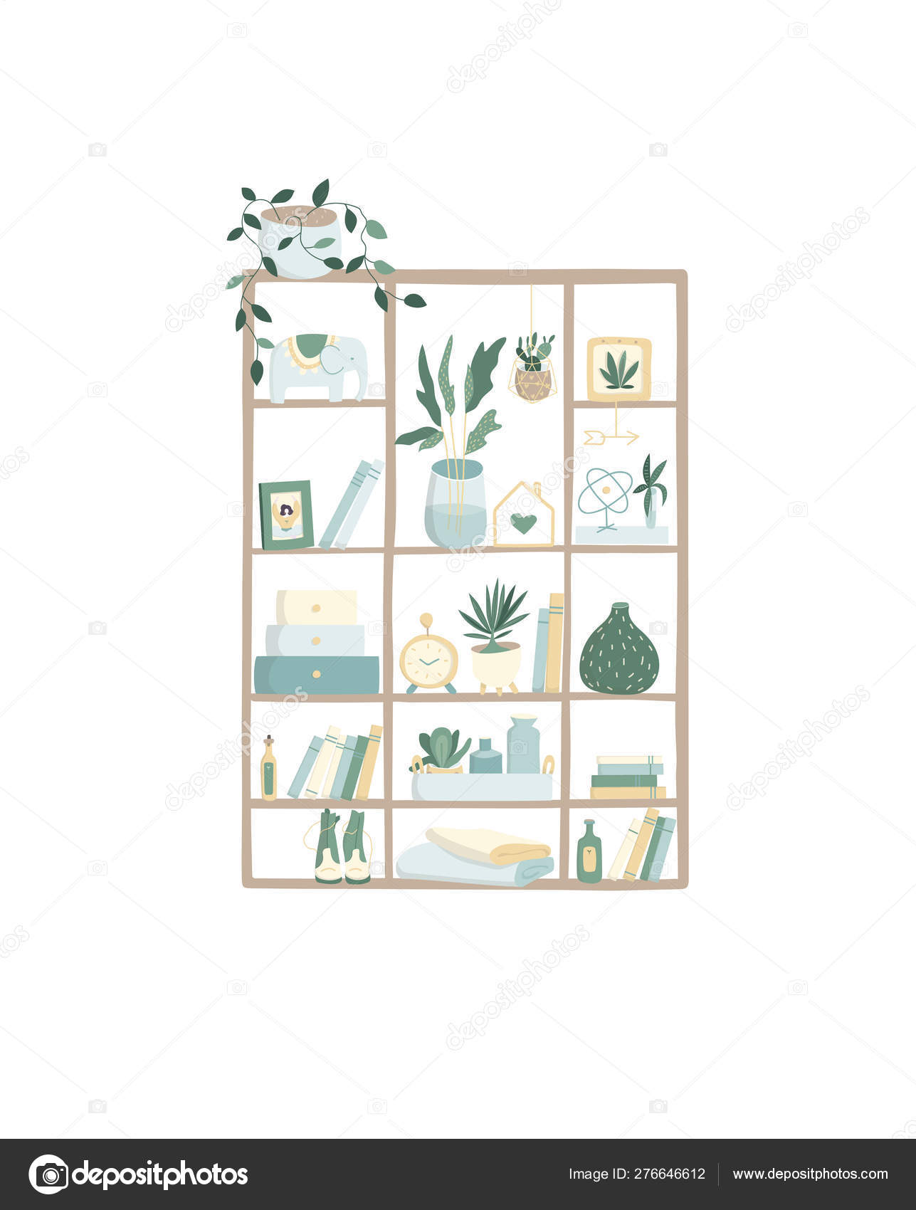 Bookshelf Template Colorful Hardcovers Hanging Wooden Shelf With