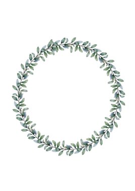 Düğün davetiyesi, çiçek davetiyesi, orman çiçekleri ve manolya geometrik altın çerçeve baskısı. Beyaz arkaplan