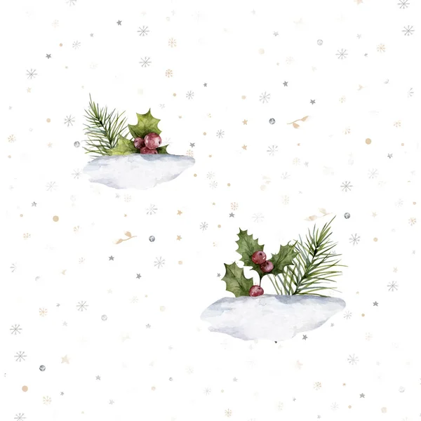 Sneeuwvlok Naadloos Patroon Sneeuw Witte Achtergrond Abstract Behang Verpakking Decoratie — Stockfoto