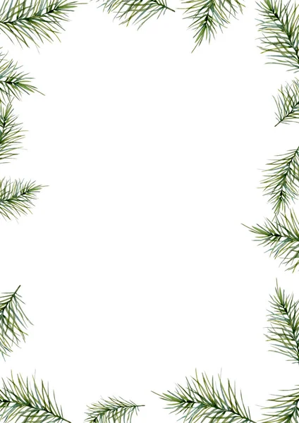 Çilekli Mutlu Noel Ökseotu Suluboya Geleneksel Tebrik Kartı Beyaz Arka — Stok fotoğraf
