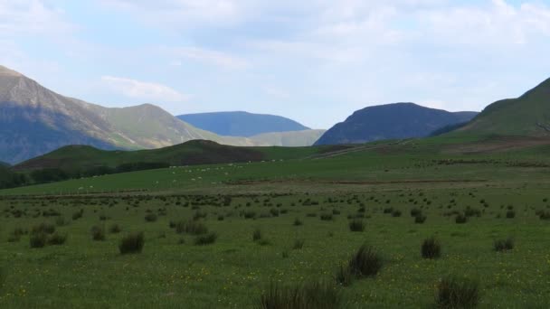 Paesaggio Montano Del Lake District Inglese Cumbria Inghilterra Regno Unito — Video Stock