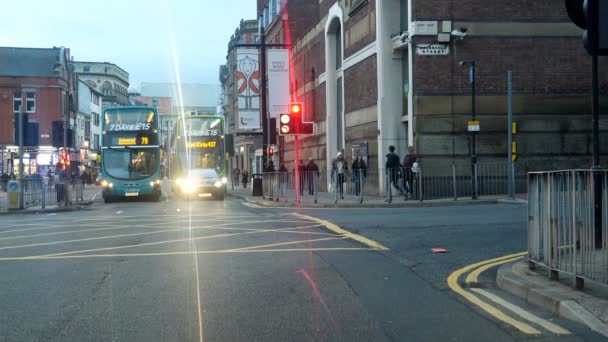 Liverpool Engeland Verenigd Koninkrijk November 2018 Auto Rijbewijs Oogpunt Pov — Stockvideo