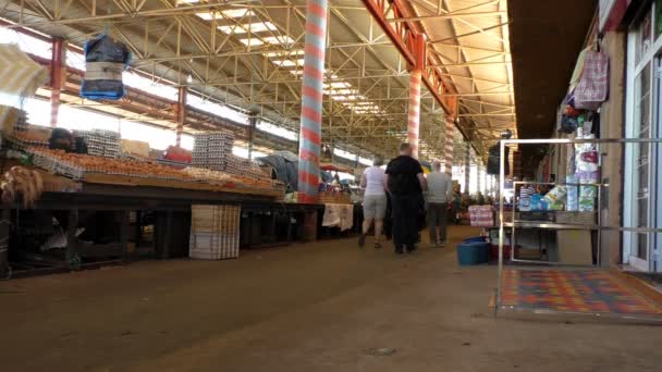 Agadir Fas Mart 2016 Turistler Yerel Halkın Souk Vardı Market — Stok video