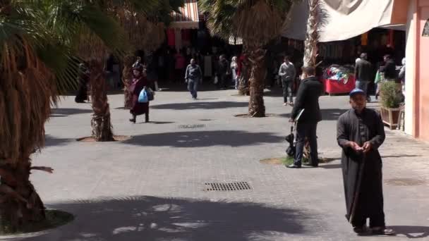 Agadir Marruecos Marzo 2016 Dentro Souk Had Famoso Mercado Ciudad — Vídeo de stock