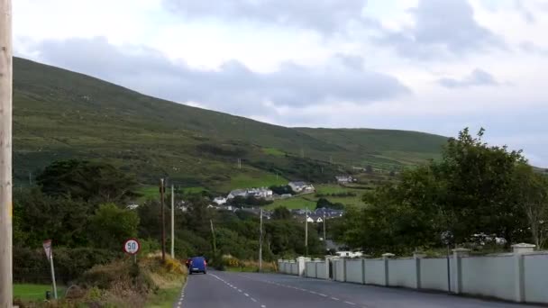 Vista Del Parabrisas Área Castlequin Condado Kerry Irlanda — Vídeo de stock