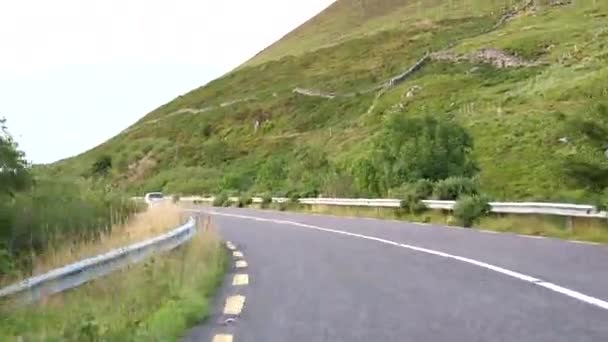 Car Point View Pov Car Ring Kerry Road N70 — Stock Video