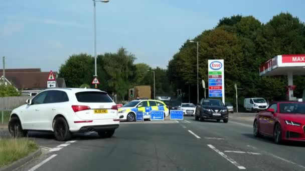 Δρομοσ A35 Dorset England Αυγουστοσ 2020 Οδήγηση Μπροστινή Όψη Αυτοκινήτου — Αρχείο Βίντεο