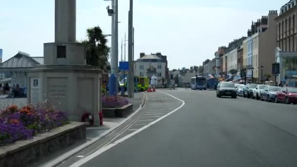 Weymouth England Förenade Kungariket August 2020 Rörligt Bilfönster Mot Den — Stockvideo