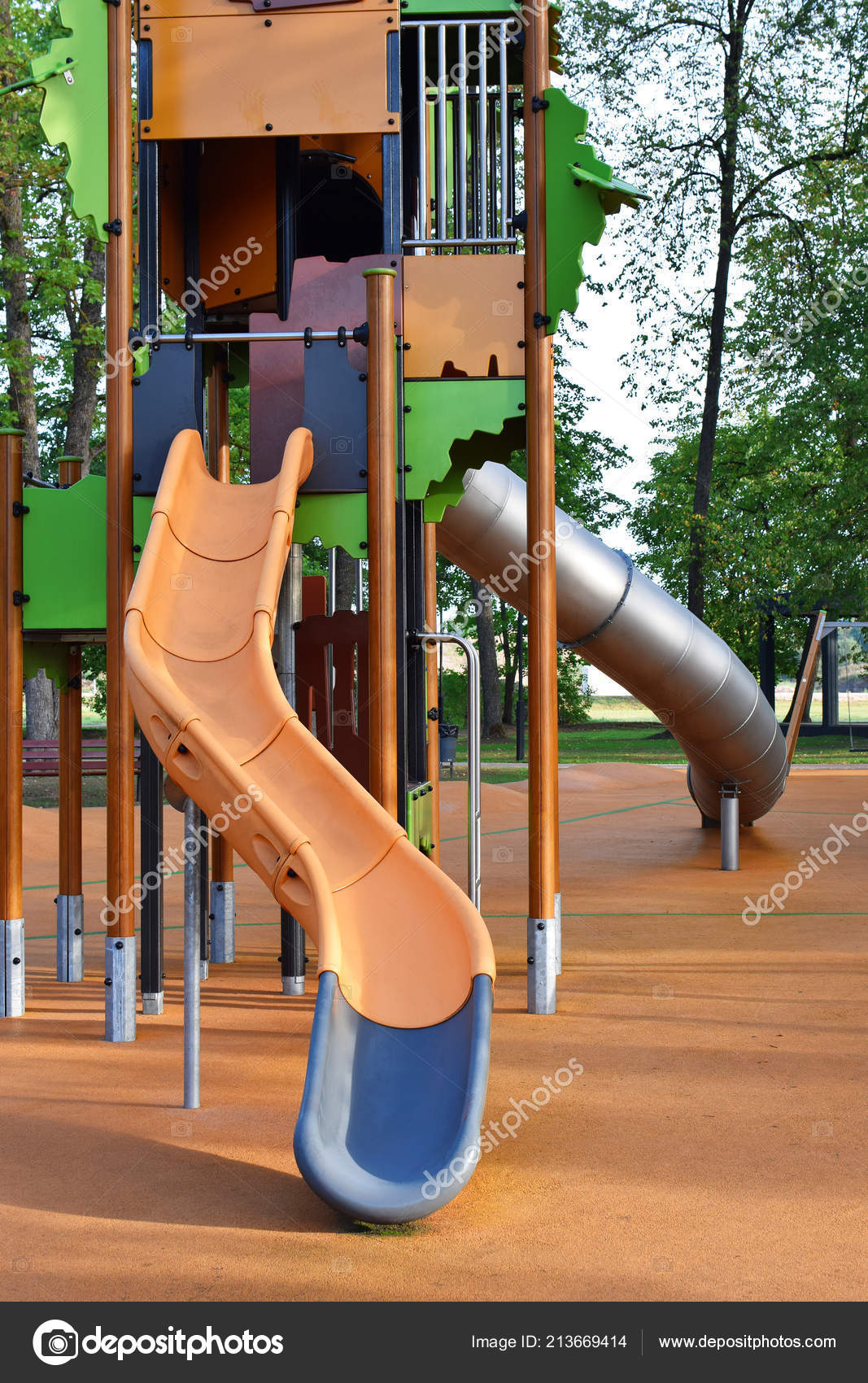 play swings and slides