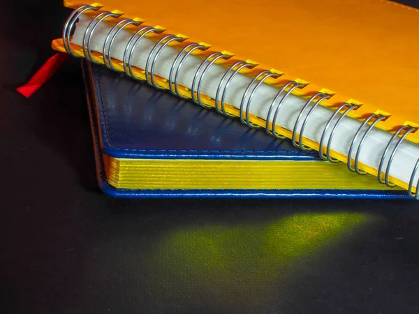 Her gün gerekli kalem: Not defteri ve defter ile bir iş adamı için ayarla