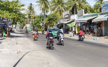 İnsanlar Nam Tien, Vietnam motor Scooterlar seyahat