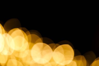 Altın renk bokeh ışık bulanıklık arka plan