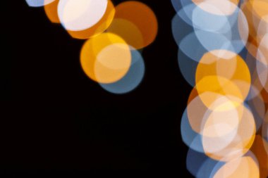 Renkli bokeh ışığının bulanıklık arka planı