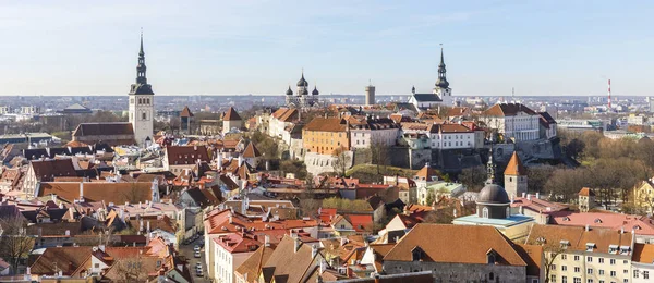 Cityscape widok na stare miasto w Tallinnie, Estonia — Zdjęcie stockowe