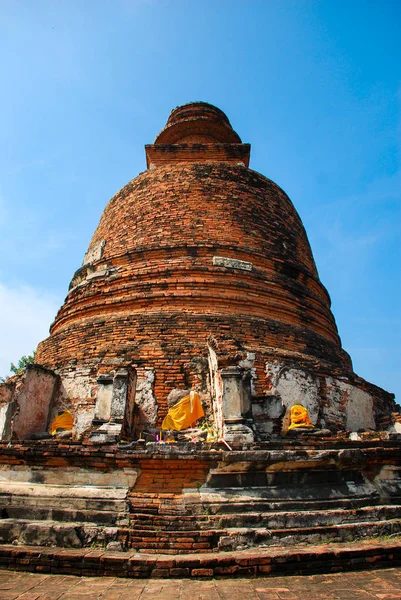 Tempel Ayutthaya Historischer Park Provinz Ayutthaya Thailand — Stockfoto