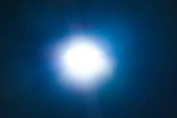 Blue Light Flare Effetto Speciale Sfondo Nero Illuminazione Concerto — Foto Stock