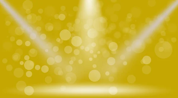 Yellow Background Lines Spotlights Bokeh Studio Light Flare Special Effec — стоковое фото