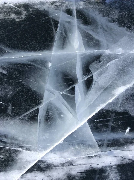 Μοτίβα του πάγου. Παγωμένο νερό με τη μορφή της ένα αστέρι. Όμορφη αφαίρεσης. — Φωτογραφία Αρχείου