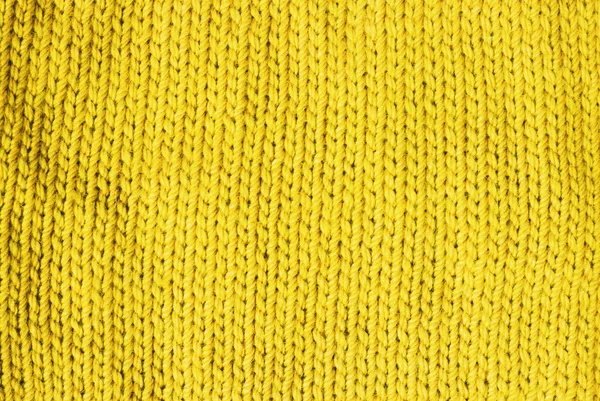 Trend Ceylon yellow woolen knitted background, texture, close-up — Stock Photo, Image