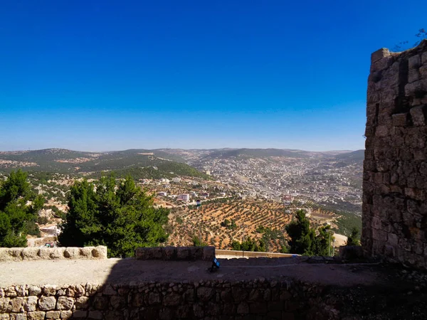 view to jordan city blue sky at summer