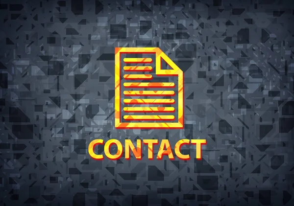 Contact (page icon) isolated on black background abstract illustration