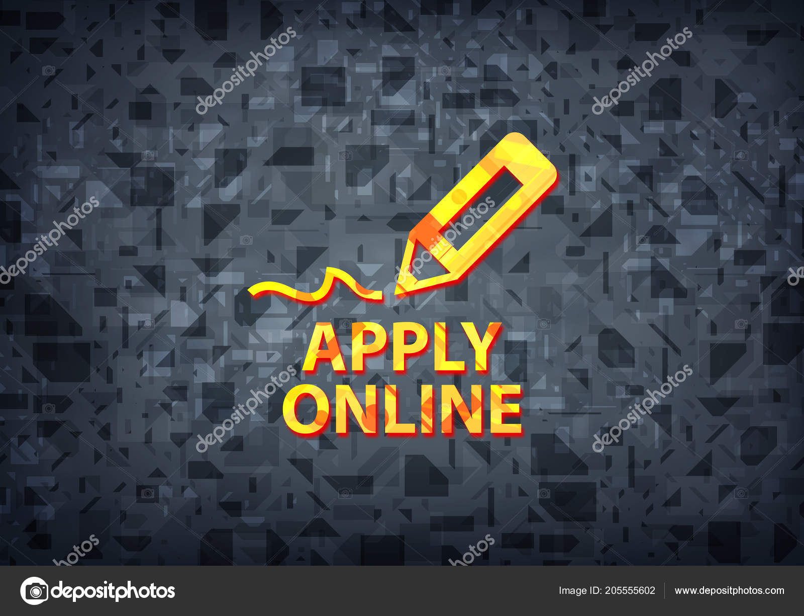 Apply Online Edit Pen Icon Isolated Black Background Apply Online Edit Pen Icon Isolated Black Background