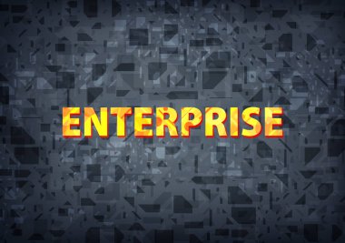 Siyah arka plan üzerinde soyut illüstrasyon izole kurumsal