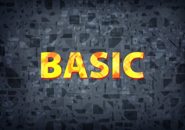 Siyah arka plan üzerinde soyut illüstrasyon izole basic