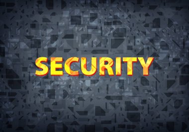 Siyah arka plan üzerinde soyut illüstrasyon izole güvenlik