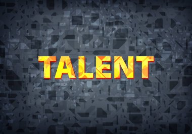 Siyah arka plan üzerinde soyut illüstrasyon izole yetenek