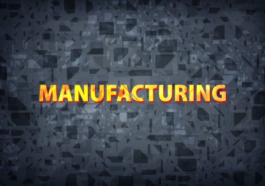 Siyah arka plan üzerinde soyut illüstrasyon izole üretim